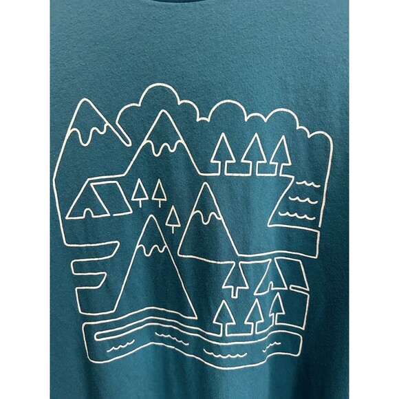 Old Navy Graphic Tee Camping Outdoors Blue Men’s Large - Picture 2 of 5
